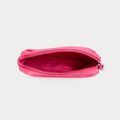 Bolsa Camera Bag Vertus Pequena Transversal Alça Corda Nó Rosa