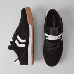 Tênis Via Marte Casual Feminino Detalhe Lateral Preto