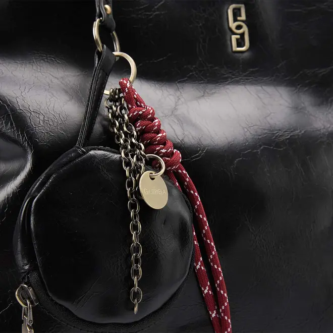 Bolsa Shopping Bag Gabriela com Porta-Moeda Preto