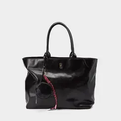 Bolsa Shopping Bag Gabriela com Porta-Moeda Preto
