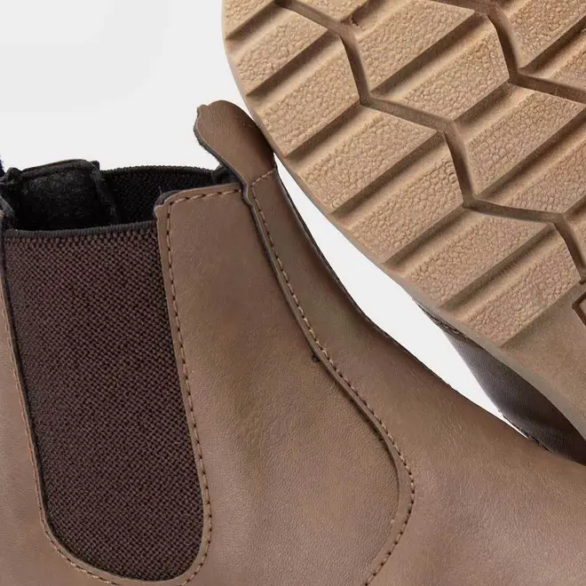 Bota Chelsea Infantil Vertus Marrom Suave