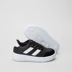 Tênis Infantil Vertus Casual Recorte Lateral Preto