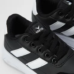 Tênis Infantil Vertus Casual Recorte Lateral Preto