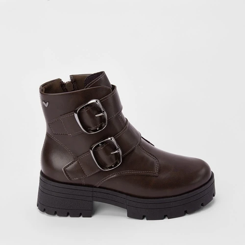 Bota Biker Mississipi Tratorado Fivela Estilizada Marrom