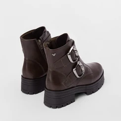 Bota Biker Mississipi Tratorado Fivela Estilizada Marrom