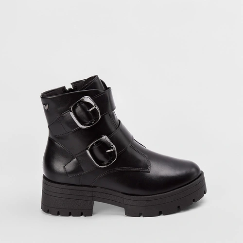 Bota Biker Mississipi Tratorado Fivela Estilizada Preto