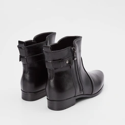 Ankle Boot Mooncity Detalhe Fivela Preto