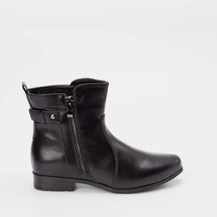 Ankle Boot Mooncity Detalhe Fivela Preto