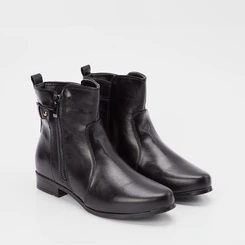 Ankle Boot Mooncity Detalhe Fivela Preto