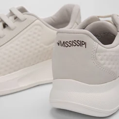 Tênis Casual Mississipi Textura Lateral Off White