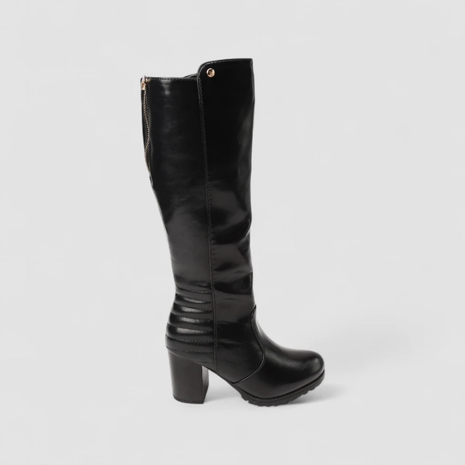 Bota Feminina Mooncity Cano Alto Preto