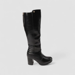 Bota Feminina Mooncity Cano Alto Preto
