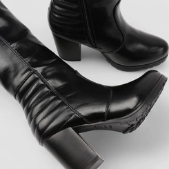 Bota Feminina Mooncity Cano Alto Preto