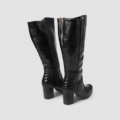 Bota Feminina Mooncity Cano Alto Preto