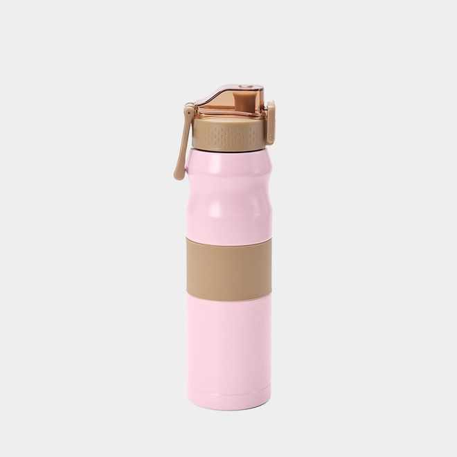 Garrafa Térmica Stz Squeze Silicone 650ml Rosa