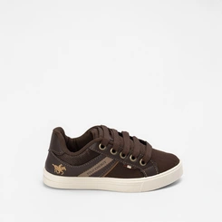 Tênis Casual Infantil Polo Energy Recorte Lateral Marrom