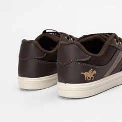 Tênis Casual Infantil Polo Energy Recorte Lateral Marrom
