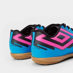 Chuteira Infantil Futsal Umbro Rosa & Azul