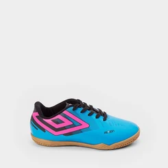 Chuteira Infantil Futsal Umbro Rosa & Azul