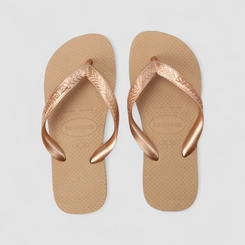 Chinelo Feminino Havaianas Original Metalizado Rose Gold