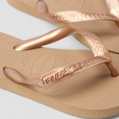 Chinelo Feminino Havaianas Original Metalizado Rose Gold