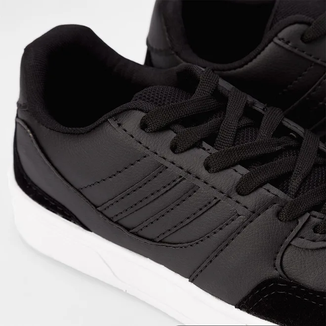 Tênis Vertus Casual Masculino Detalhe Camurça Preto