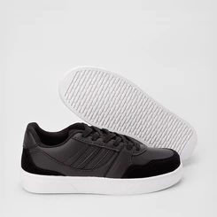 Tênis Vertus Casual Masculino Detalhe Camurça Preto