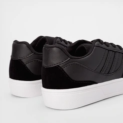 Tênis Vertus Casual Masculino Detalhe Camurça Preto