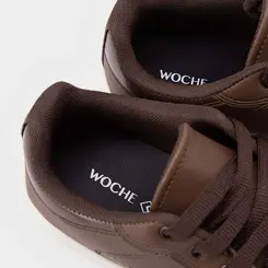 Sapatênis Woche Detalhe Recorte Perfuros Marrom