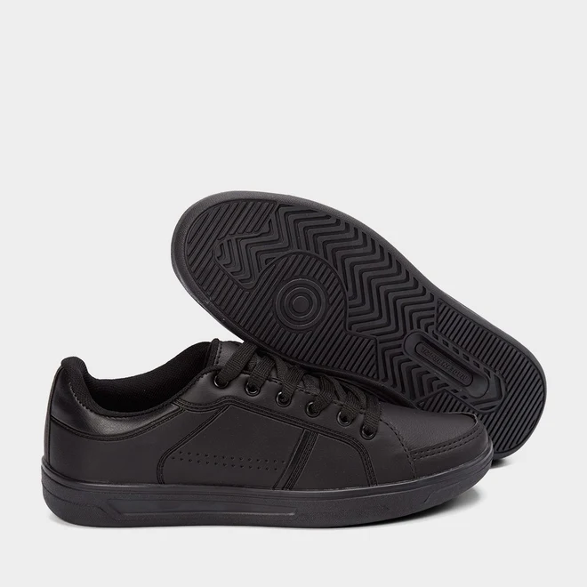 Tênis Woche Casual Masculino Costura Lateral Preto