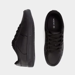 Tênis Woche Casual Masculino Costura Lateral Preto