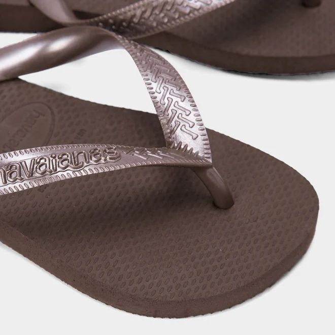 Chinelo Feminino Havaianas Top Original Marrom