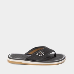 Chinelo Cartago Malaga Preto & Bege