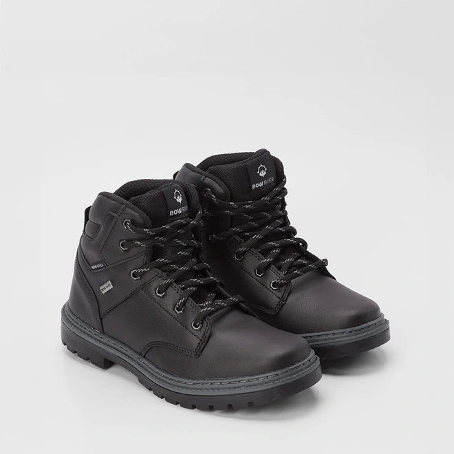 Bota Coturno Masculino Bow River Cano Baixo Preto