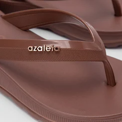 Tamanco Azaleia Anabela Fabi Light Line Marrom