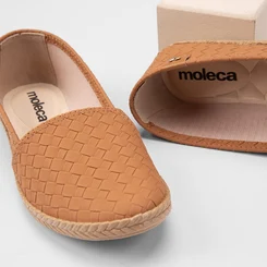 Sapatilha Alpargata Feminina Moleca Tressê Caramelo