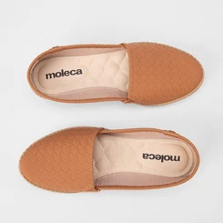 Sapatilha Alpargata Feminina Moleca Tressê Caramelo