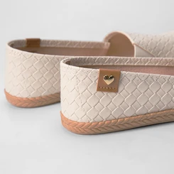 Sapatilha Alpargata Feminina Moleca Tressê Off White