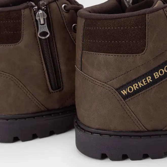Bota Coturno Masculina Ollie Originals Worker Camurça Marrom