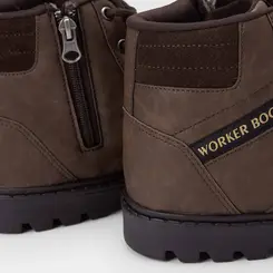 Bota Coturno Masculina Ollie Originals Worker Camurça Marrom