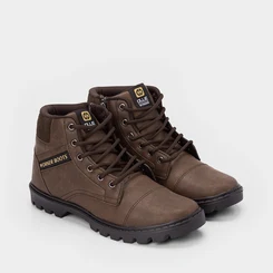 Bota Coturno Masculina Ollie Originals Worker Camurça Marrom