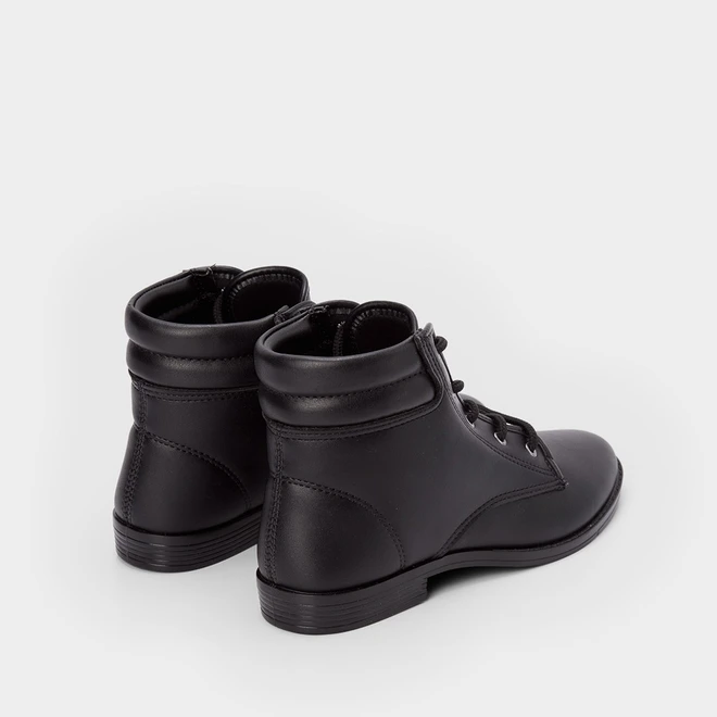 Ankle Boot Moleca Básica Salto Baixo Preto