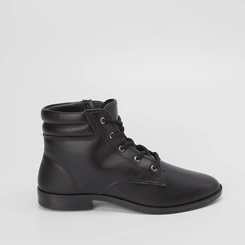 Ankle Boot Moleca Básica Salto Baixo Preto