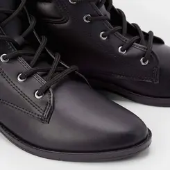 Ankle Boot Moleca Básica Salto Baixo Preto