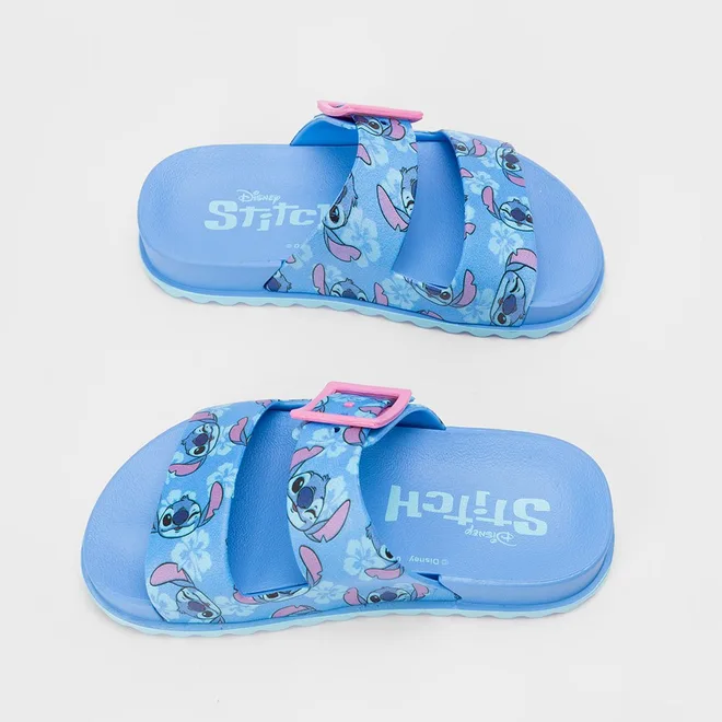 Papete Stitch Disney Summer Slide Azul