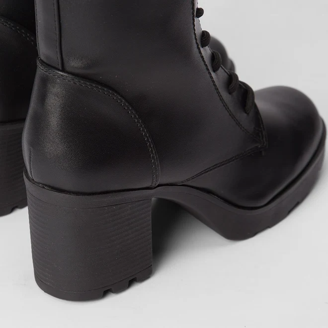 Bota Coturno Sua Cia Salto Bloco Preto