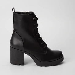 Bota Coturno Sua Cia Salto Bloco Preto