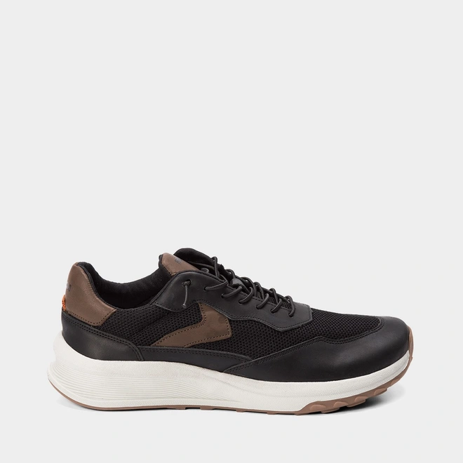 Tênis Casual Ferracini Masculino Couro Ducati Preto