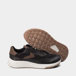 Tênis Casual Ferracini Masculino Couro Ducati Preto