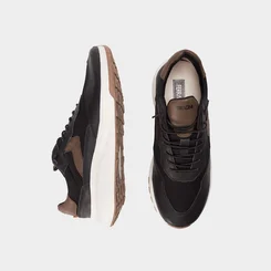 Tênis Casual Ferracini Masculino Couro Ducati Preto